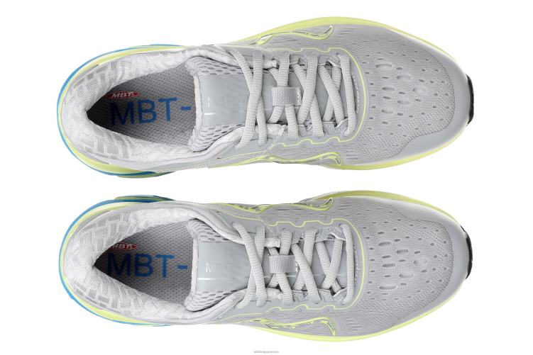 hardloopschoenen X0N2L135 MBT 2000 vrouwen grijs/limoengeel