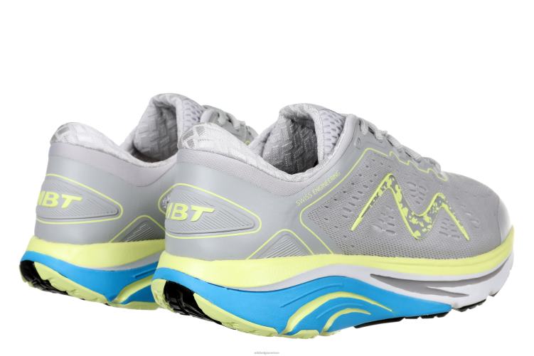 hardloopschoenen X0N2L135 MBT 2000 vrouwen grijs/limoengeel