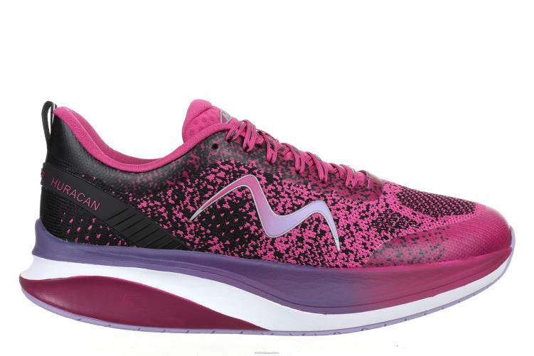 hardloopschoenen X0N2L150 MBT huracan-3000 veters vrouwen zwarte/orchideeënbloem