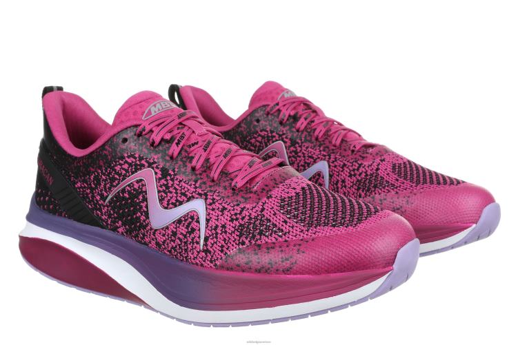 hardloopschoenen X0N2L150 MBT huracan-3000 veters vrouwen zwarte/orchideeënbloem