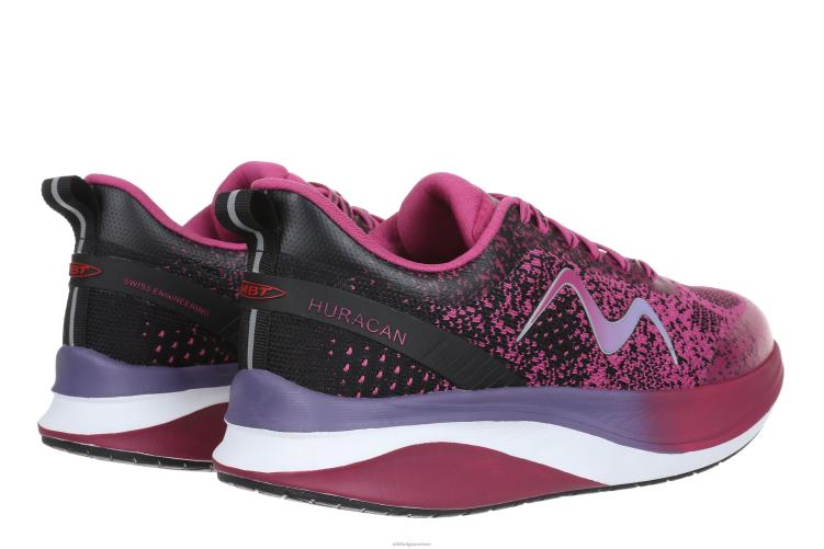 hardloopschoenen X0N2L150 MBT huracan-3000 veters vrouwen zwarte/orchideeënbloem