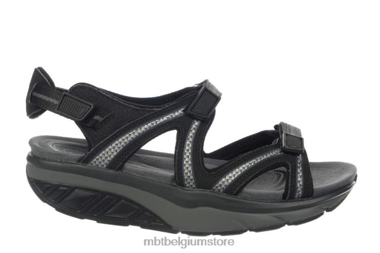 sandalen X0N2L212 MBT lela 6 vrouwen zwart/antracietgrijs