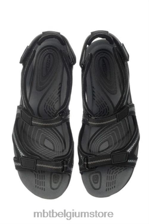 sandalen X0N2L212 MBT lela 6 vrouwen zwart/antracietgrijs