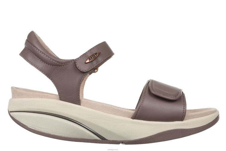 sandalen X0N2L246 MBT malia vrouwen diep taupe