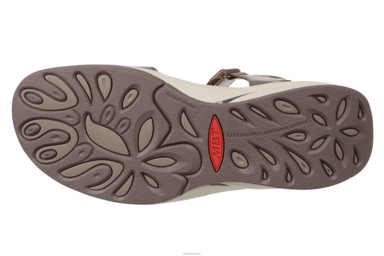 sandalen X0N2L246 MBT malia vrouwen diep taupe